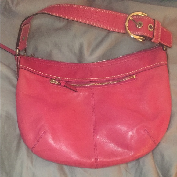 Coach purse, good used condition. Red! - Picture 2 of 4